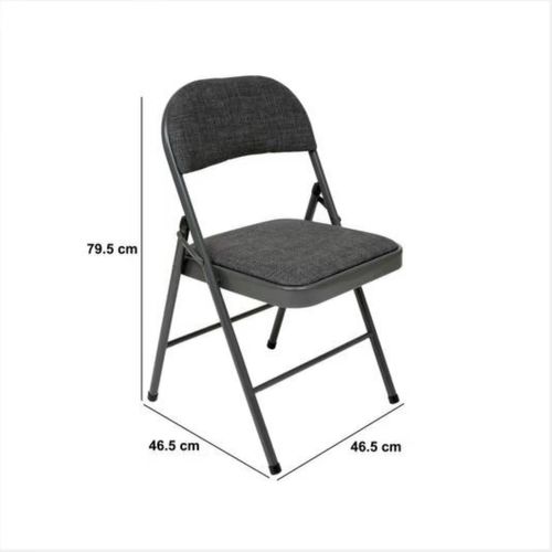 Chaise Pliante En Tissu Chiné Flexy - Gris