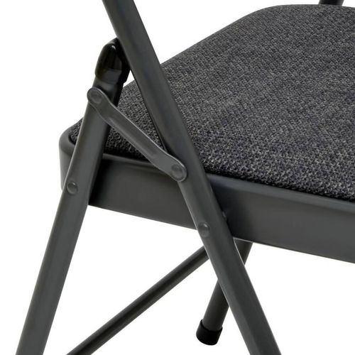 Chaise Pliante En Tissu Chiné Flexy - Gris