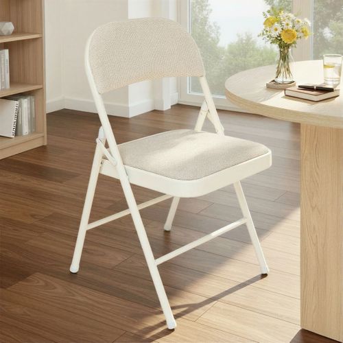 Chaise pliante FLEXY + Beige vue d'ambiance 1