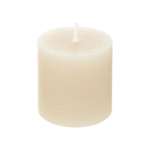Lot De 2 Bougies Décoratives Rainurées Dorica Ivoire - Durée 8 Heures - Diamètre 2,5 Cm Hauteur 25 Cm
