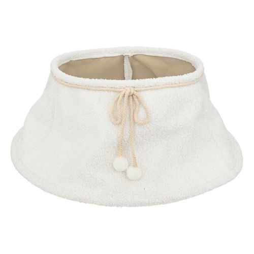 Cache Pied De Sapin Pailleté Or – 56 Cm De Diamètre, Polyester, Pour Décorer Le Bas Du Sapin De Noël