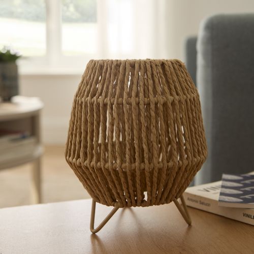 Lampe à poser H. 17 cm ODA Ronde ou droite vue d'ambiance 1