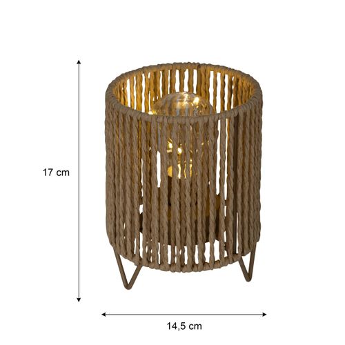 Lampe à poser H. 17 cm ODA Ronde ou droite