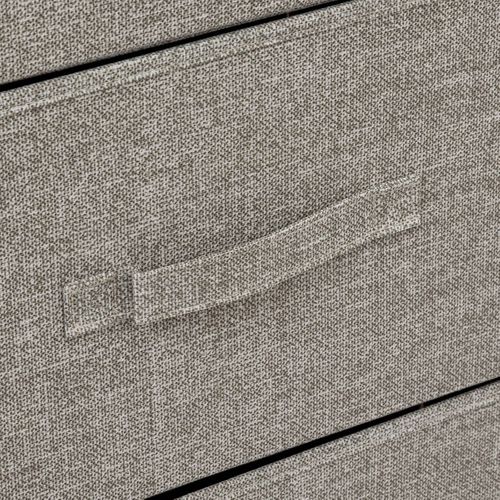 Rangement Haut 5 Tiroirs Gris Clair "tissa"