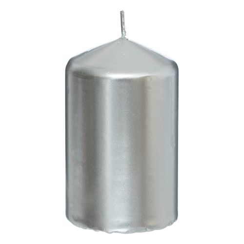 Lot De 4 Bougies Satin Argent 505g