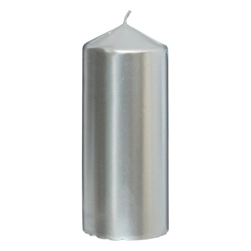 Lot De 4 Bougies Satin Argent 505g