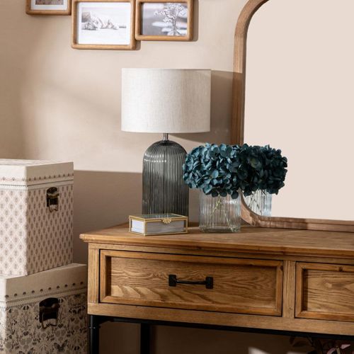 Lampe à poser H. 42 cm MATI Bleue