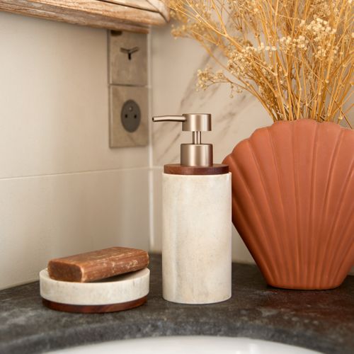 Porte savon COME Beige / Naturel vue d'ambiance 1