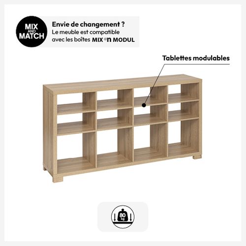 Buffet Ouvert 12 Cases Bivoak - Naturel Clair