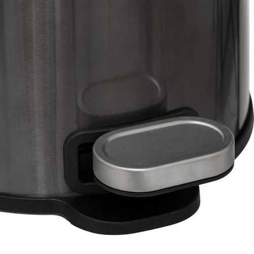 Poubelle "delta" 6l Métal Noir