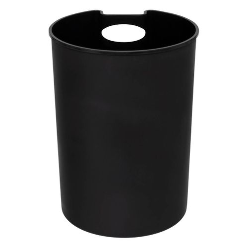 Poubelle "delta" 6l Métal Noir
