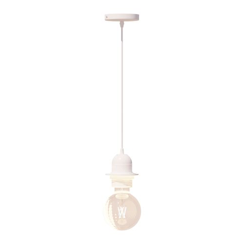 Cable électrique Pour Suspension Métal Blanc L80cm