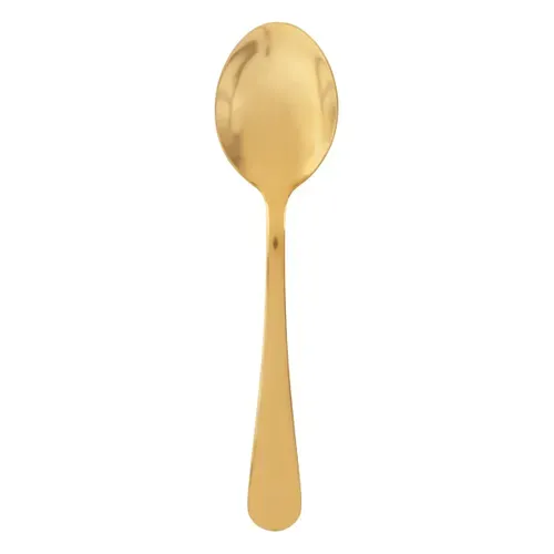 Lot De 4 Cuillères à Café En Inox "gold" 13cm Doré