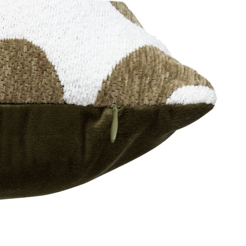 Coussin 40x40 cm SAFINA Kaki vue détaillée