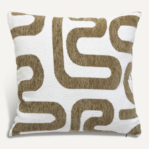 Coussin 40x40 cm SAFINA Kaki vue de face