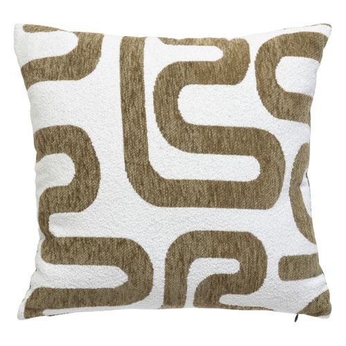 Coussin 40x40 cm SAFINA Kaki vue 3/4