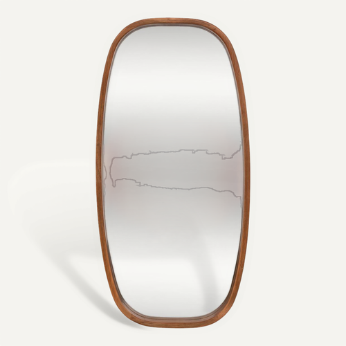 Miroir Ovale Jasna Bois 80x40cm