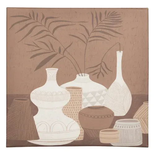 Assorti set 5 toiles 25x25 cm CYNTHIA Marron vue détaillée