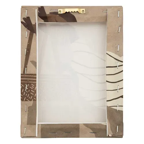Assorti set 5 toiles 25x25 cm CYNTHIA Marron