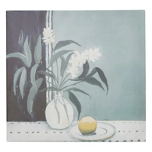 Assorti set 5 toiles 25x25 cm CYNTHIA Vert vue d'ambiance 1