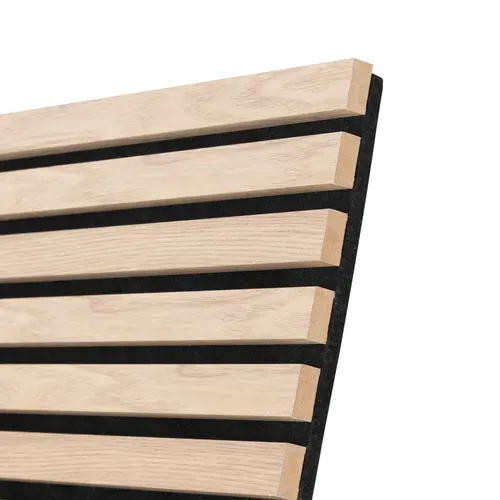 Panneau mural déco 240x60 cm COLVA Naturel/Noir