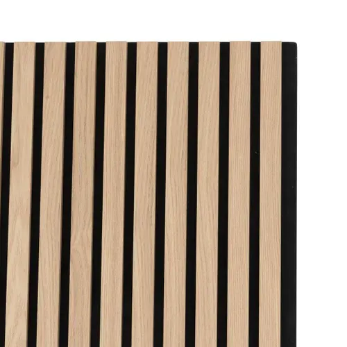Panneau mural déco 240x60 cm COLVA Naturel/Noir