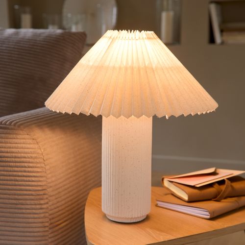 Lampe à poser H. 38 cm TALYA Beige
