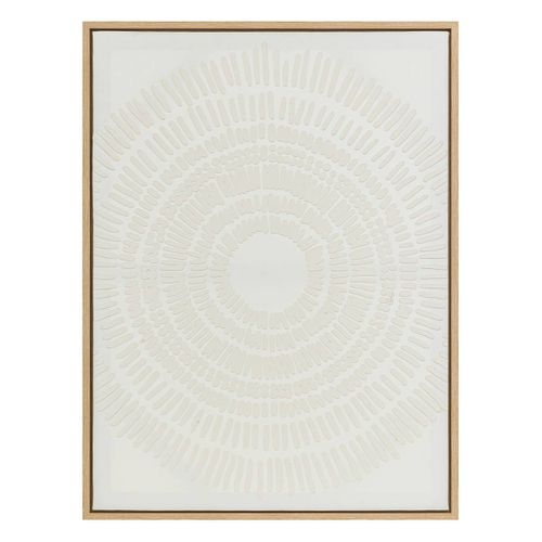 Déco mur 3D 60x80 cm KAYA Blanc vue 3/4