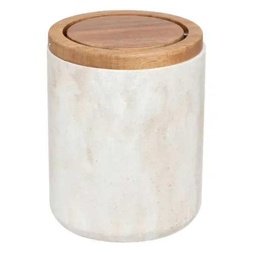 Poubelle salle de bain 1,5L COME Beige / Naturel vue 3/4