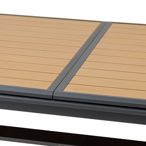 Table Extérieure Extensible 12p. Axiome Effet Bois Et Graphite