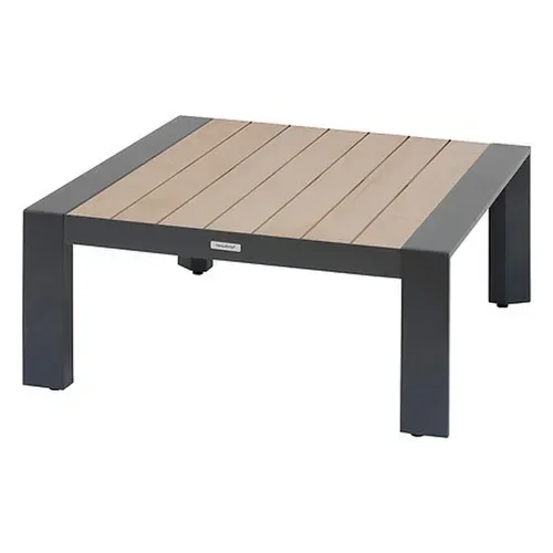 Salon De Jardin D'angle En Aluminium 5 Places Evasion - Graphite Et Honey