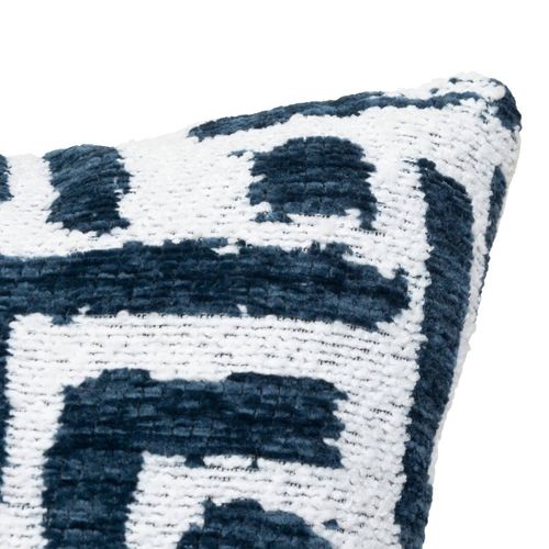 Housse De Coussin Jeni Chenille Bleu égéen 40x40cm