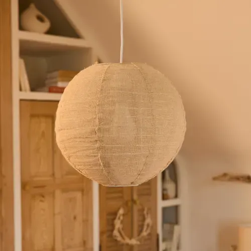 Suspension lanterne D. 32 cm JORDY Beige
