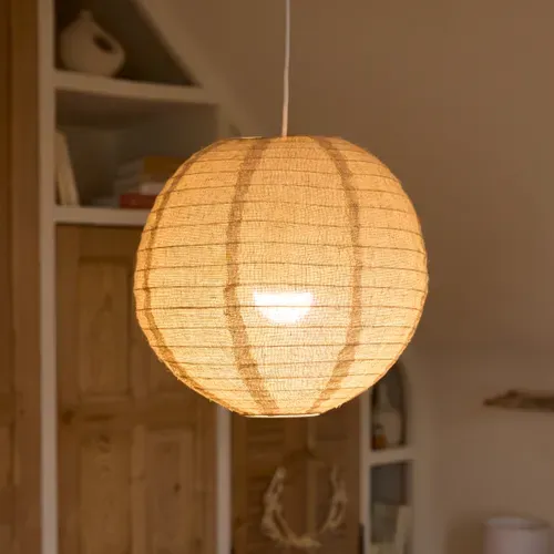 Suspension lanterne D. 32 cm JORDY Beige