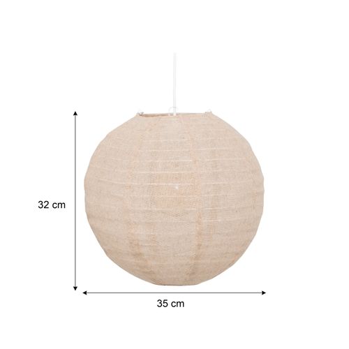 Suspension lanterne D. 32 cm JORDY Beige