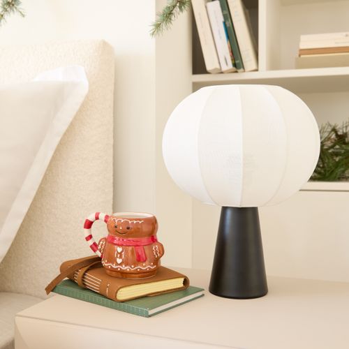 Lampe à poser H. 33 cm TOBIE Noire vue d'ambiance 1