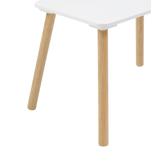 Ensemble Table Et 2 Chaises Enfant "alex" Blanc 3 Pièces