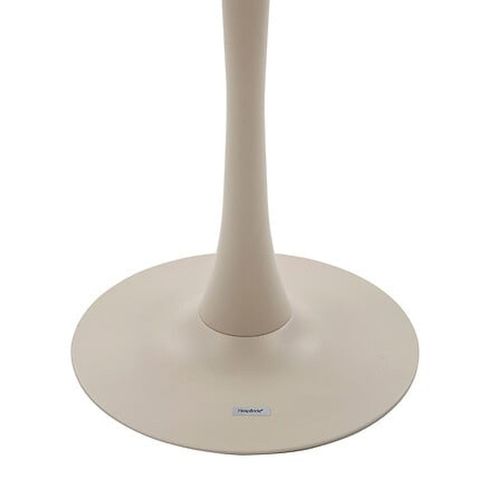 Table De Jardin Bistro Ronde En Aluminium Effet Bois 2 Places Ovialon - Lin Et Argile
