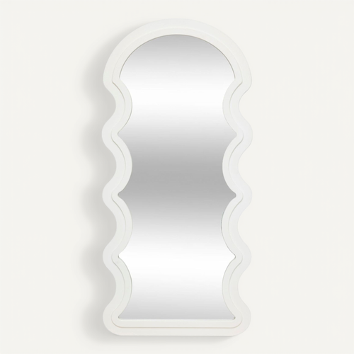Miroir Mural Vague Emily - Blanc