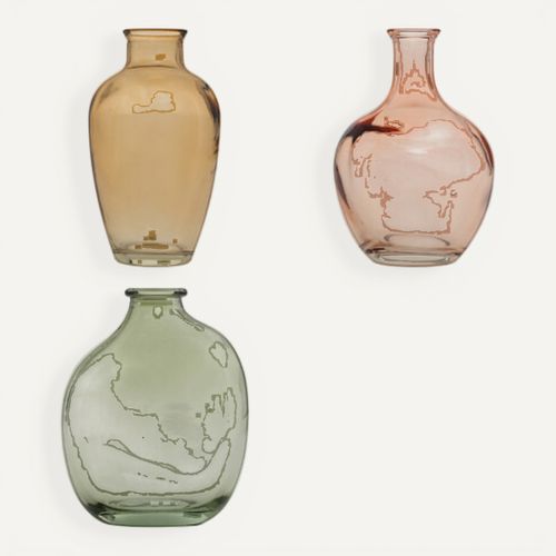 Soliflore en verre H. 13 cm SCOT Orange, vert ou rose vue de face