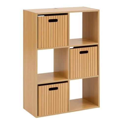 Boîte De Rangement En Bois Effet Tasseau