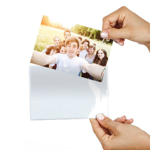 3 cadres photo magnet 10x15 cm ELIAD Blanc