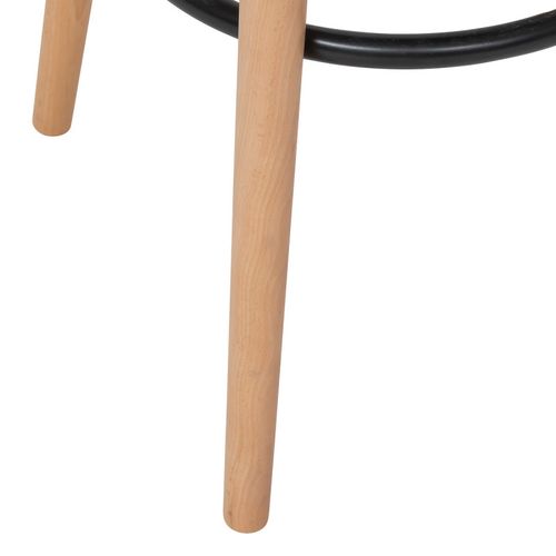 Tabouret Bar Maxon Tissu Blanc