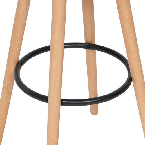 Tabouret Bar Maxon Tissu Blanc