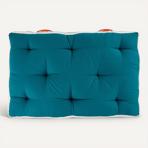 Coussin De Sol D'extérieur "yucatan" Bleu Canard 120x80cm