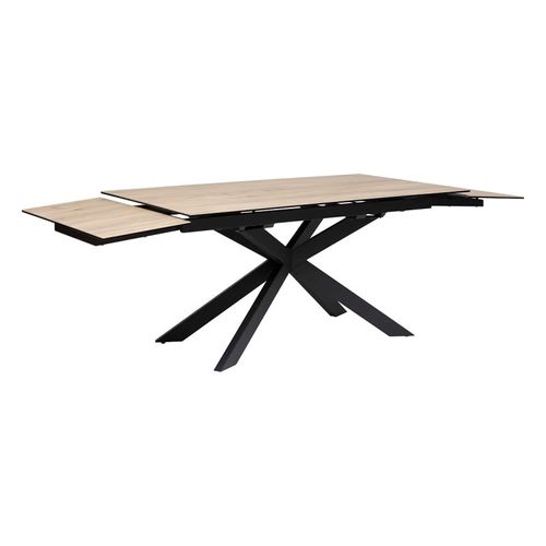 Table à Manger 160/240 X 90 Cm Extensible Boot Effet Bois Atmosphera
