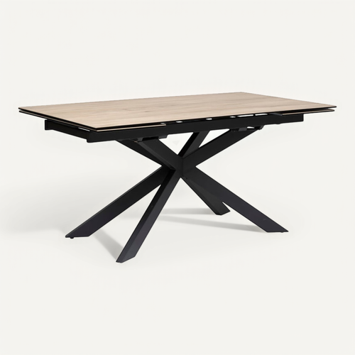 Table à Manger 160/240 X 90 Cm Extensible Boot Effet Bois Atmosphera