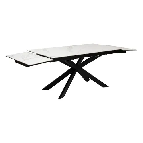 Table à Manger Extensible "boot" Blanc 160x90x76cm