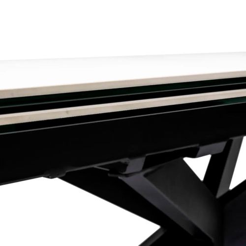 Table à Manger Extensible "boot" Blanc 160x90x76cm