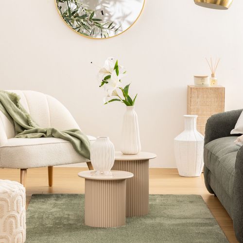 Lot De 2 Tables À Café Eino Beige Atmosphera